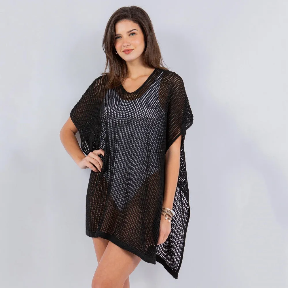 Hollow Crochet Swimsuit Coverup