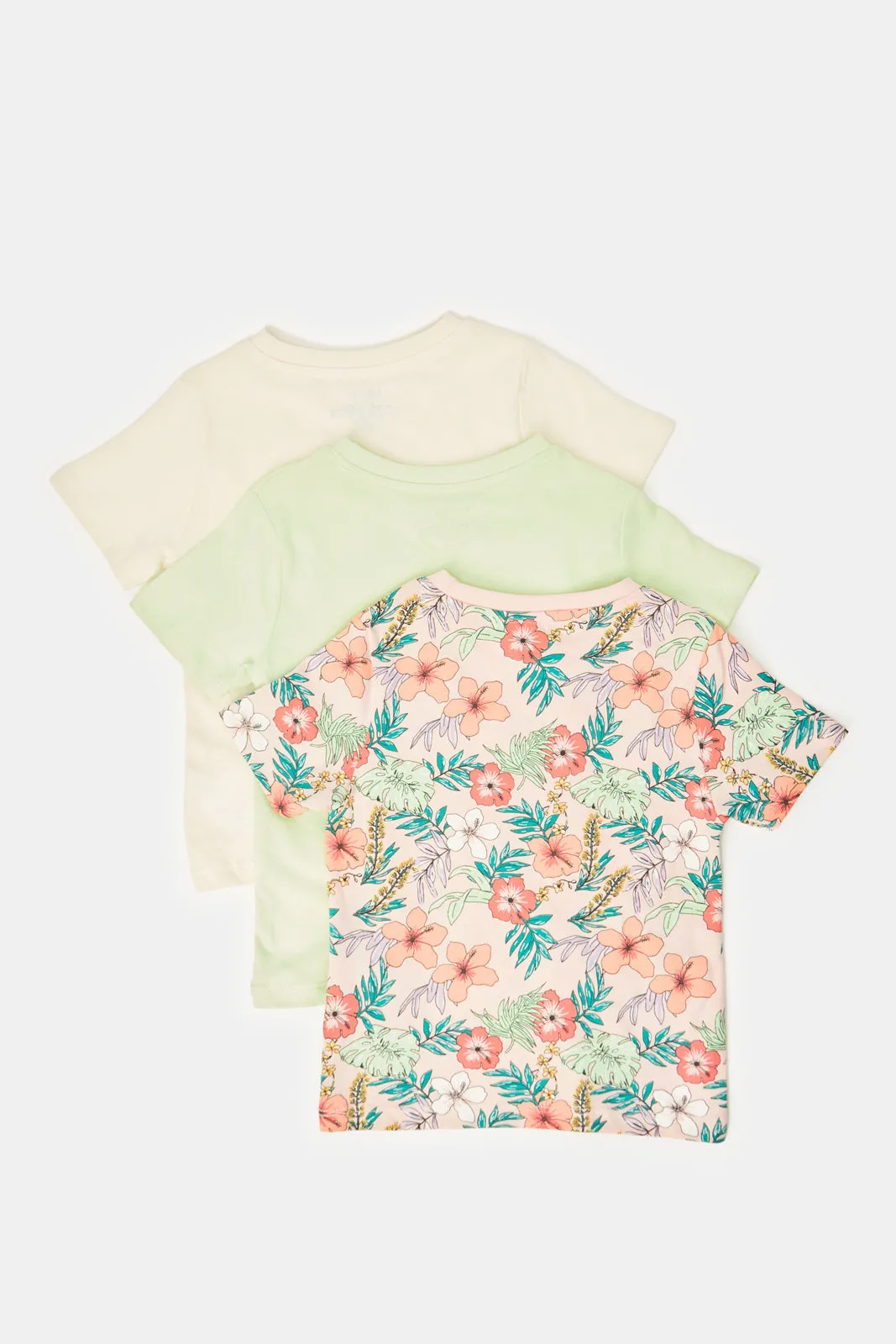 Infant Boys Assorted Printed T-Shirts  (Pack of 3)