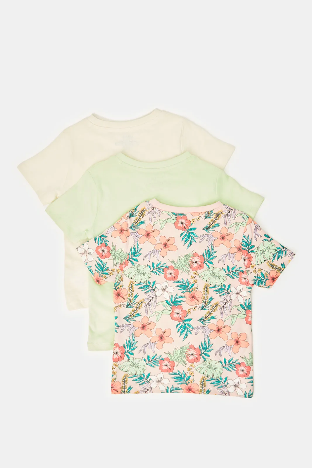 Infant Boys Assorted Printed T-Shirts  (Pack of 3)
