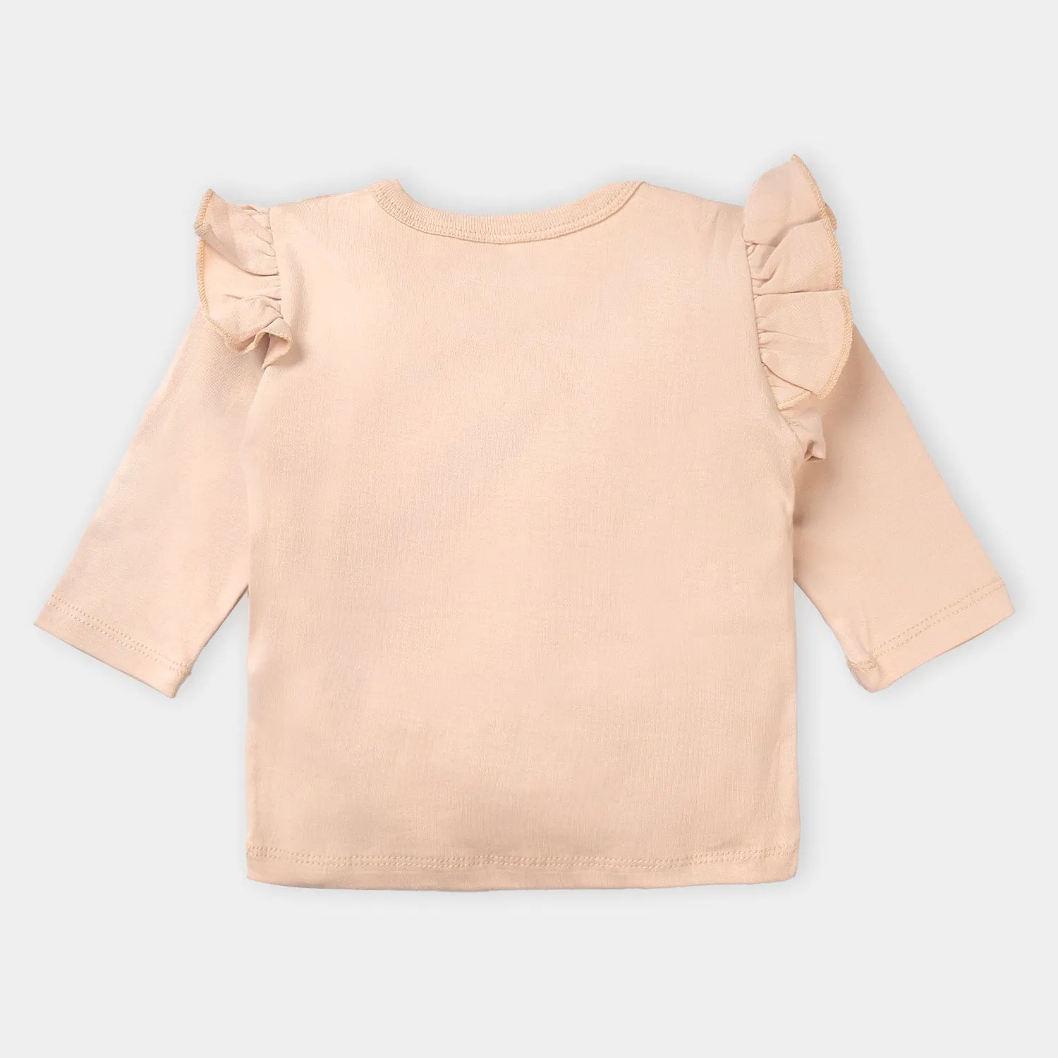 Infant Girls Cotton T-Shirt Best Mama Ever F/S-Cream