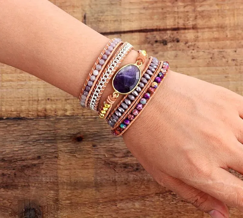 Jasper's Stone 5 Wraps Bracelet