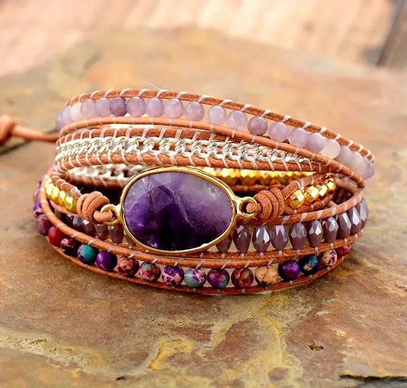 Jasper's Stone 5 Wraps Bracelet