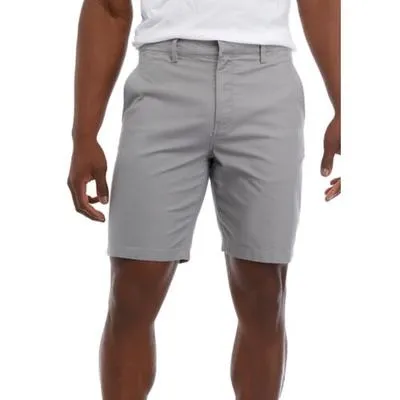 Kenneth Cole Mens Regular fit Casual Shorts Grey Solid 34