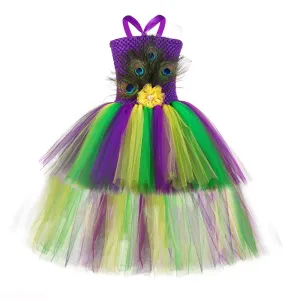 Mardi Gras Peacock Dresses