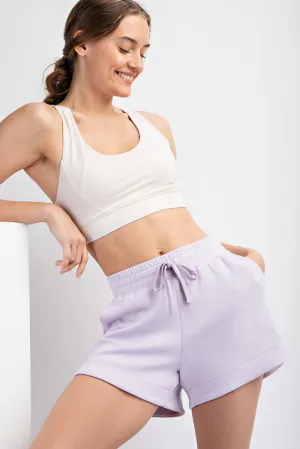 Modal Poly Span Scuba Tulip Shorts