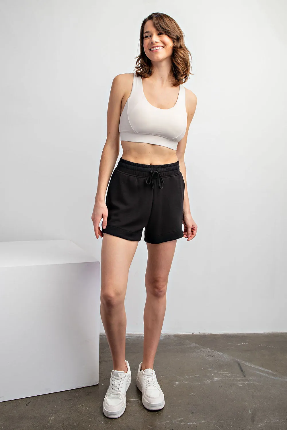 Modal Poly Span Scuba Tulip Shorts