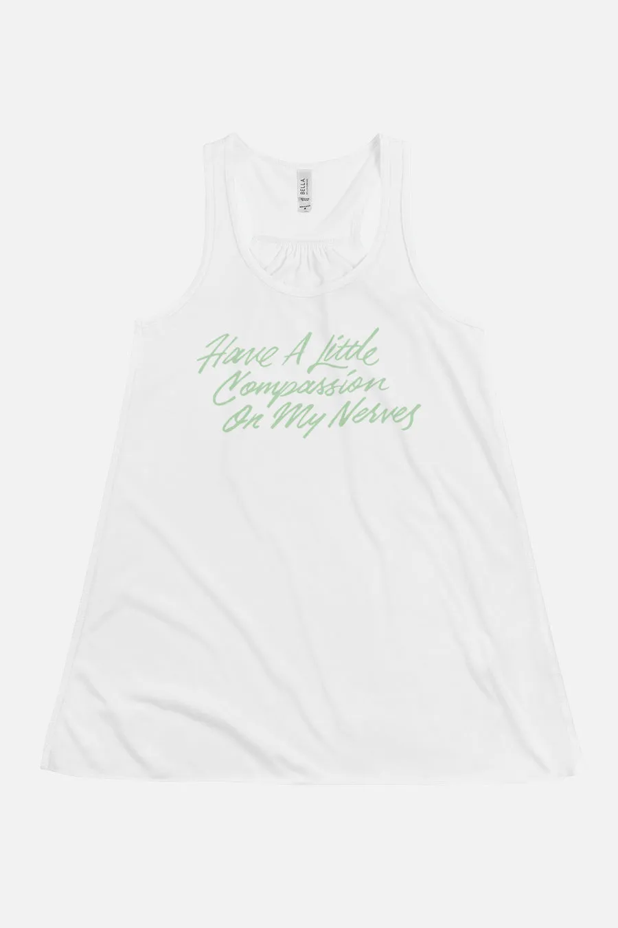 My Nerves! Fitted Flowy Racerback Tank | Pride and Prejudice