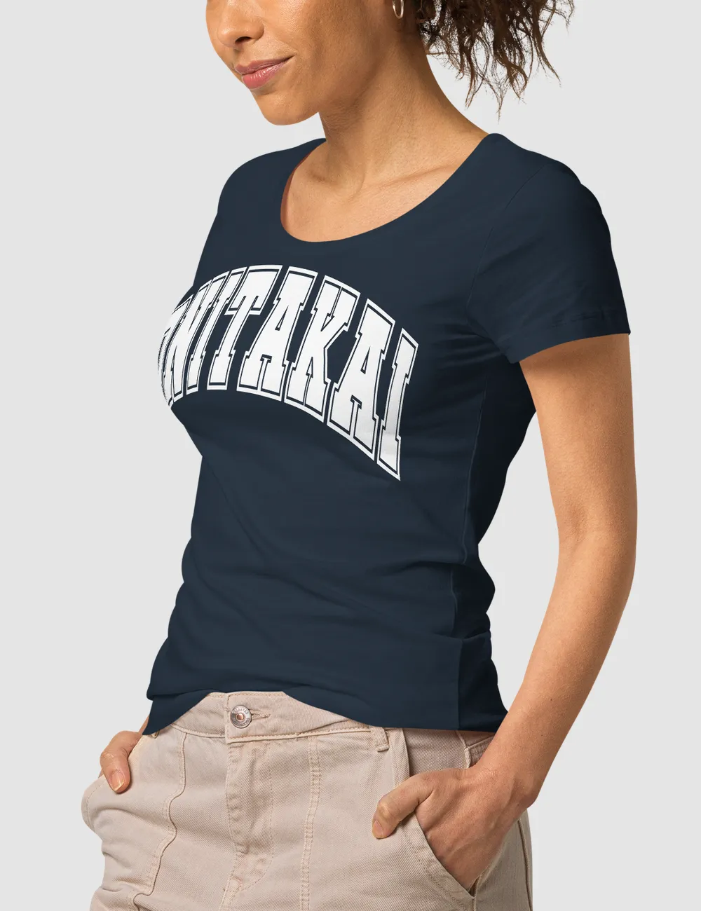 OniTakai Grand Varsity League Women's Organic Round Neck T-Shirt