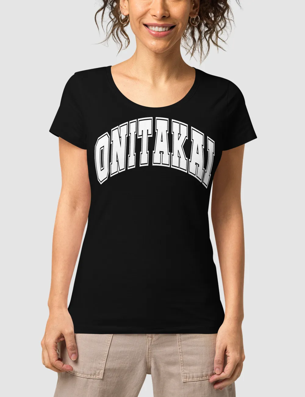 OniTakai Grand Varsity League Women's Organic Round Neck T-Shirt