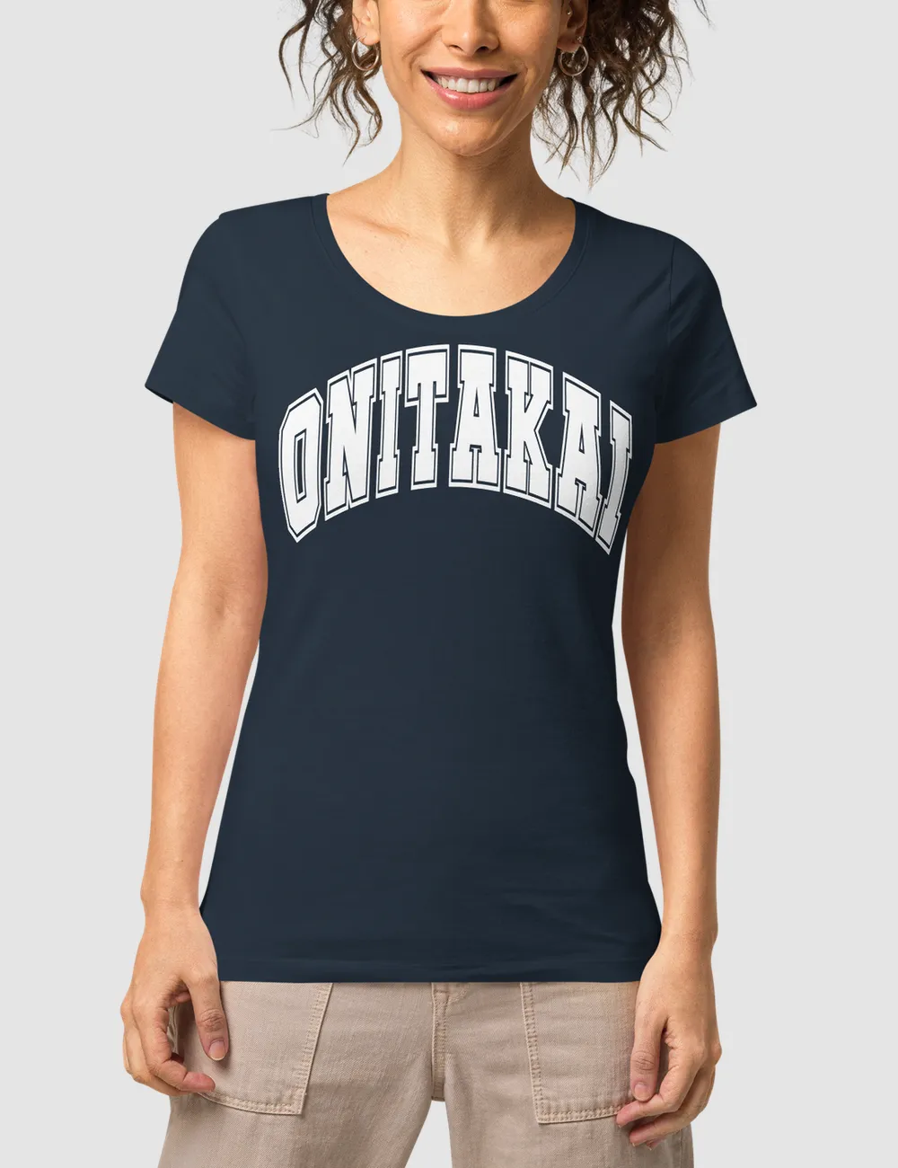 OniTakai Grand Varsity League Women's Organic Round Neck T-Shirt