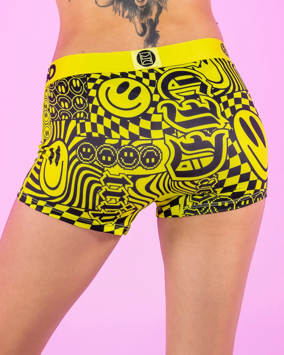 PSD Neon Smiles Boy Shorts