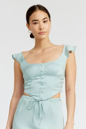 Puff Sleeve Buster Crop Top