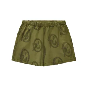 Pulpo Short in Olive Logos by Wynken
