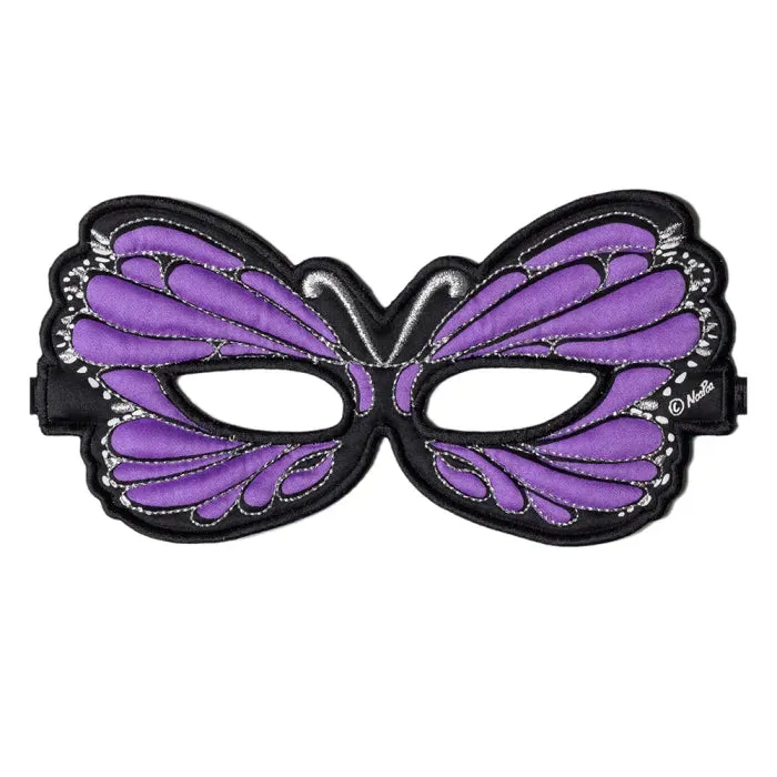 Purple Monarch Butterfly Fantasy Mask