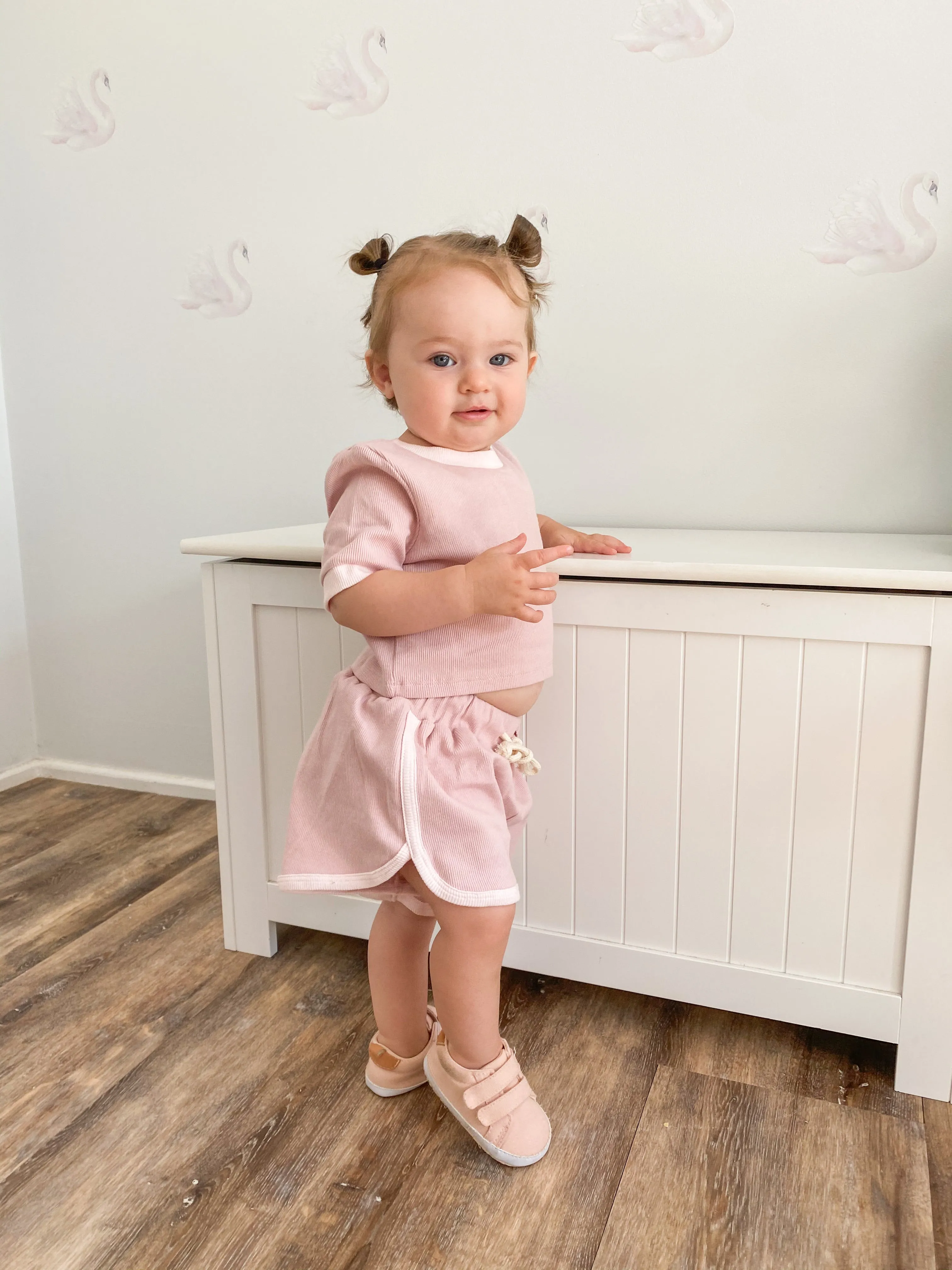 Ribbed Comfy Set - ROSE QUARTZ & POWDER PINK