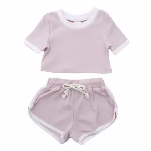 Ribbed Comfy Set - ROSE QUARTZ & POWDER PINK