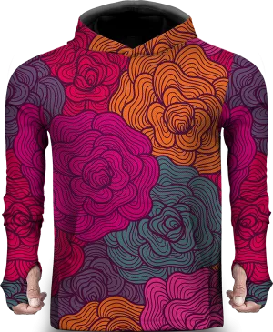 ROSE COLOR LIGHTWEIGHT SUN HOODIE