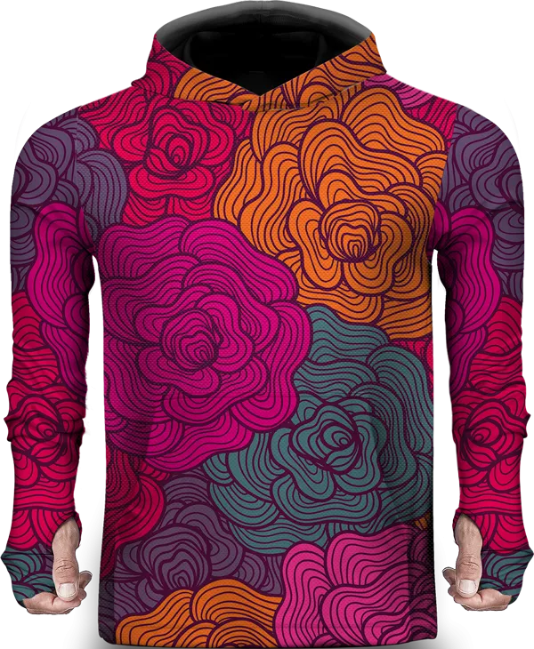 ROSE COLOR LIGHTWEIGHT SUN HOODIE