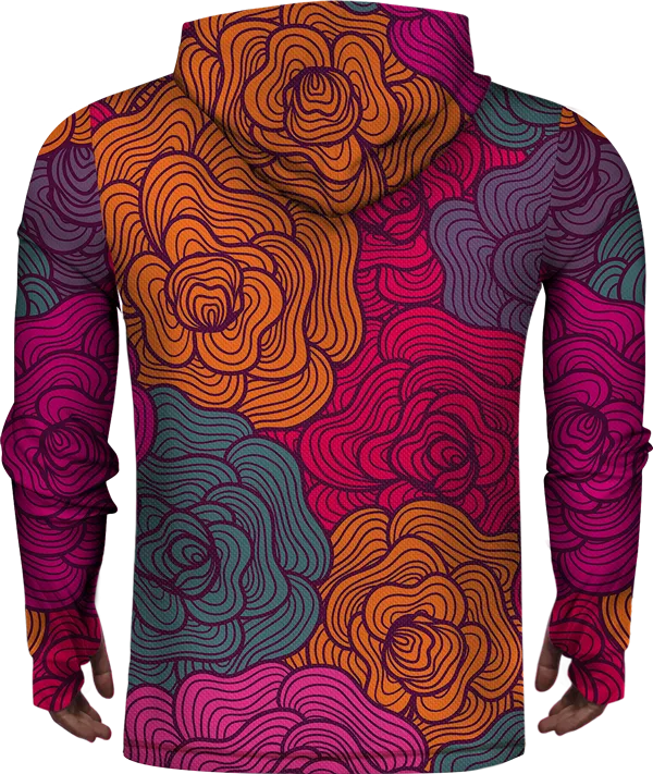 ROSE COLOR LIGHTWEIGHT SUN HOODIE