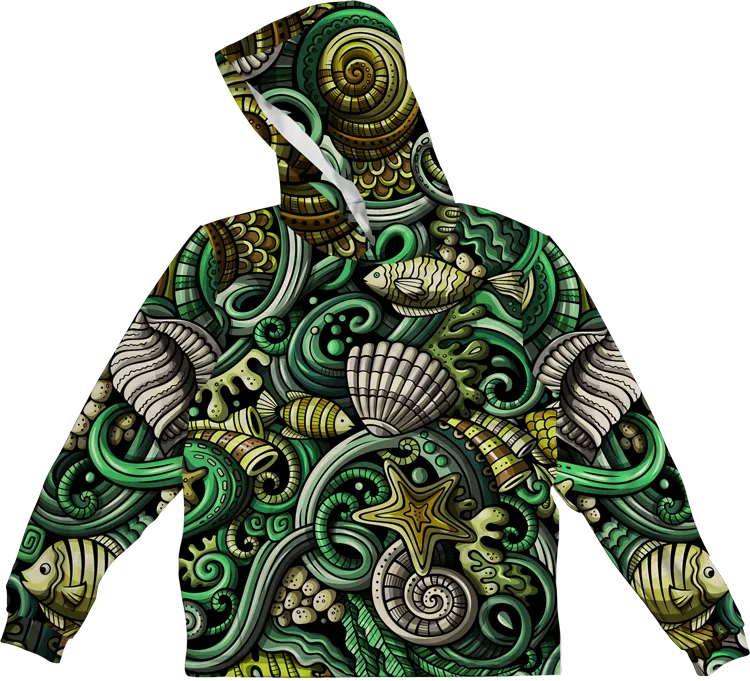 SEA GREEN LIGHTWEIGHT SUN HOODIE
