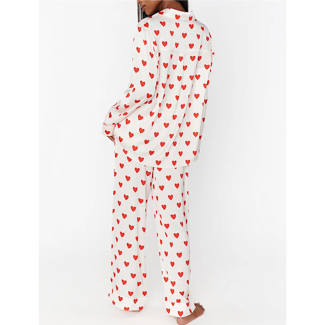 SHOW ME YOUR MUMU CLASSIC PJ SET - QUEEN OF HEARTS SILKY