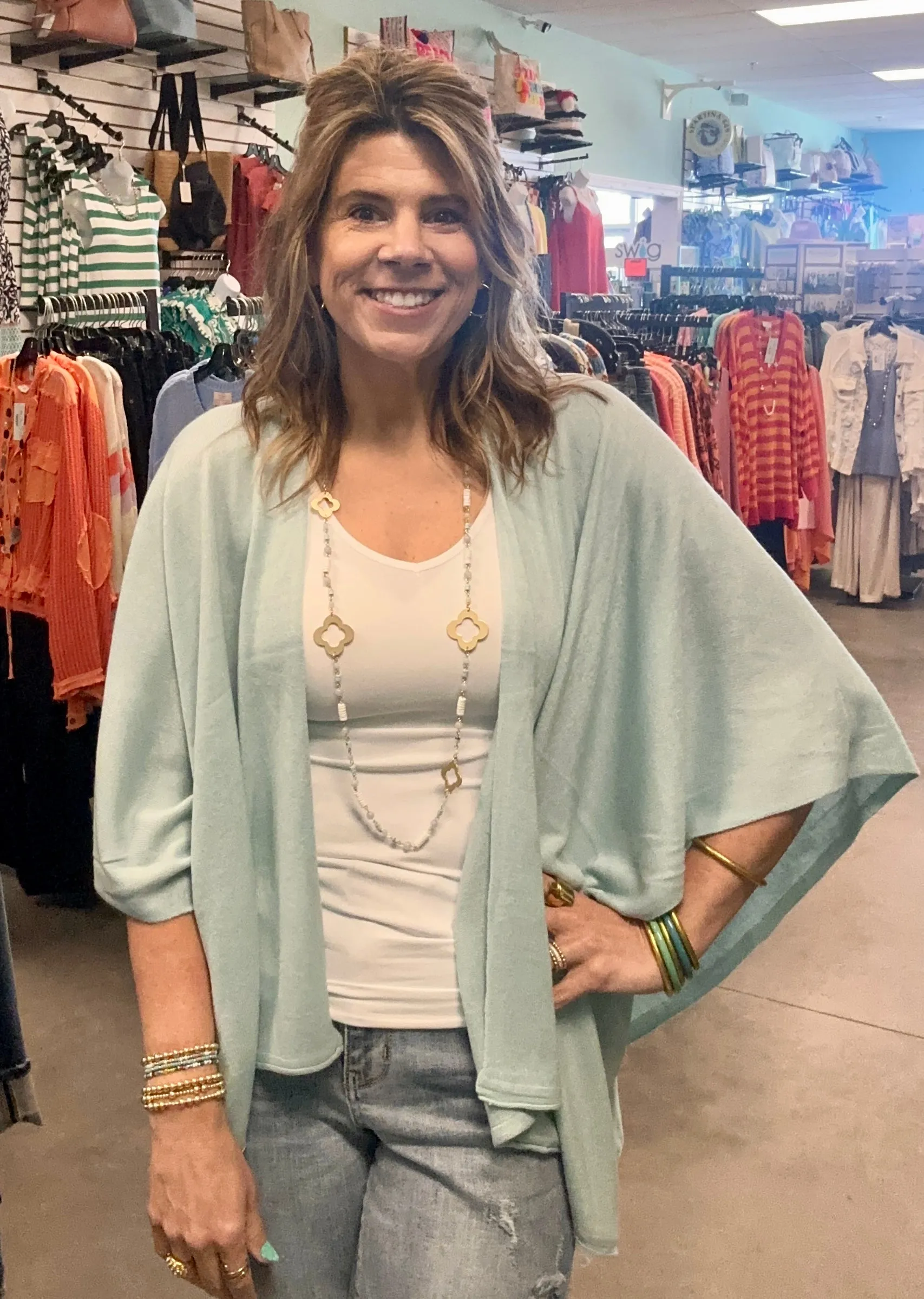 Simply Noelle Bordeaux Cardi Wrap