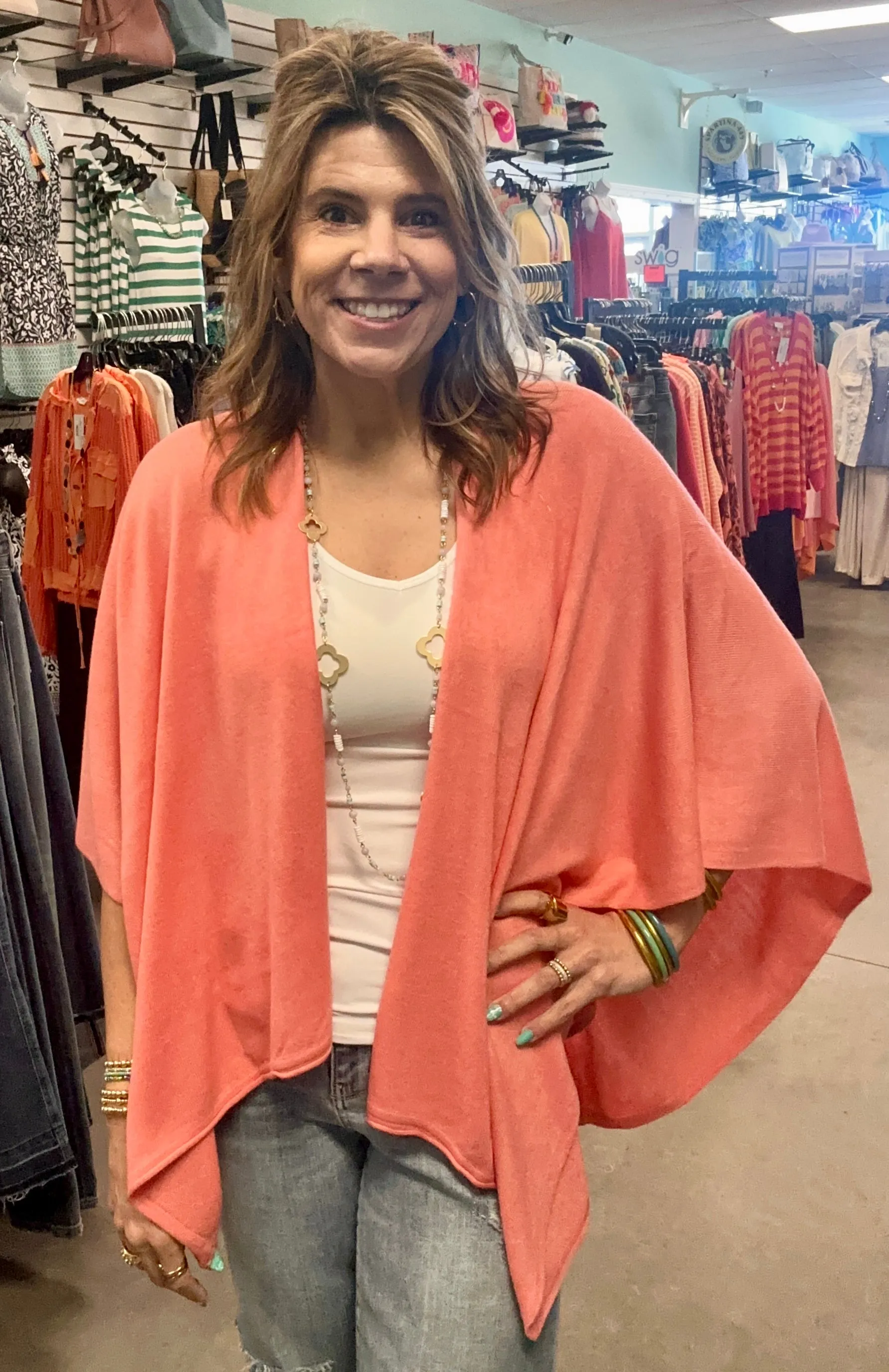 Simply Noelle Bordeaux Cardi Wrap