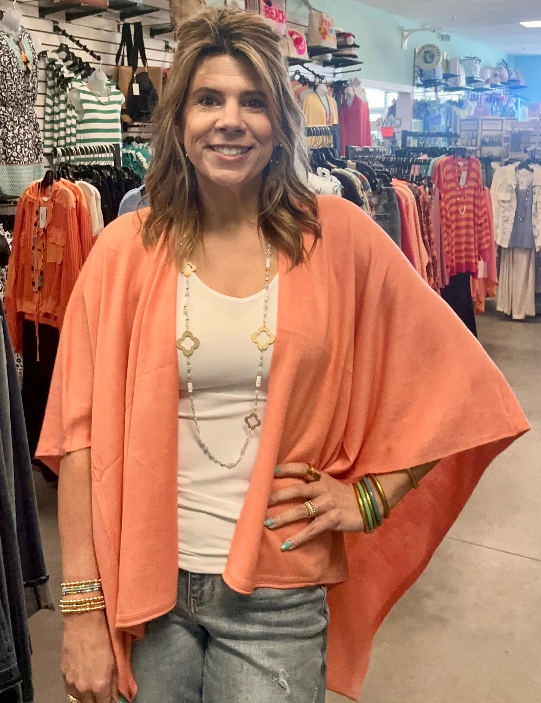 Simply Noelle Bordeaux Cardi Wrap