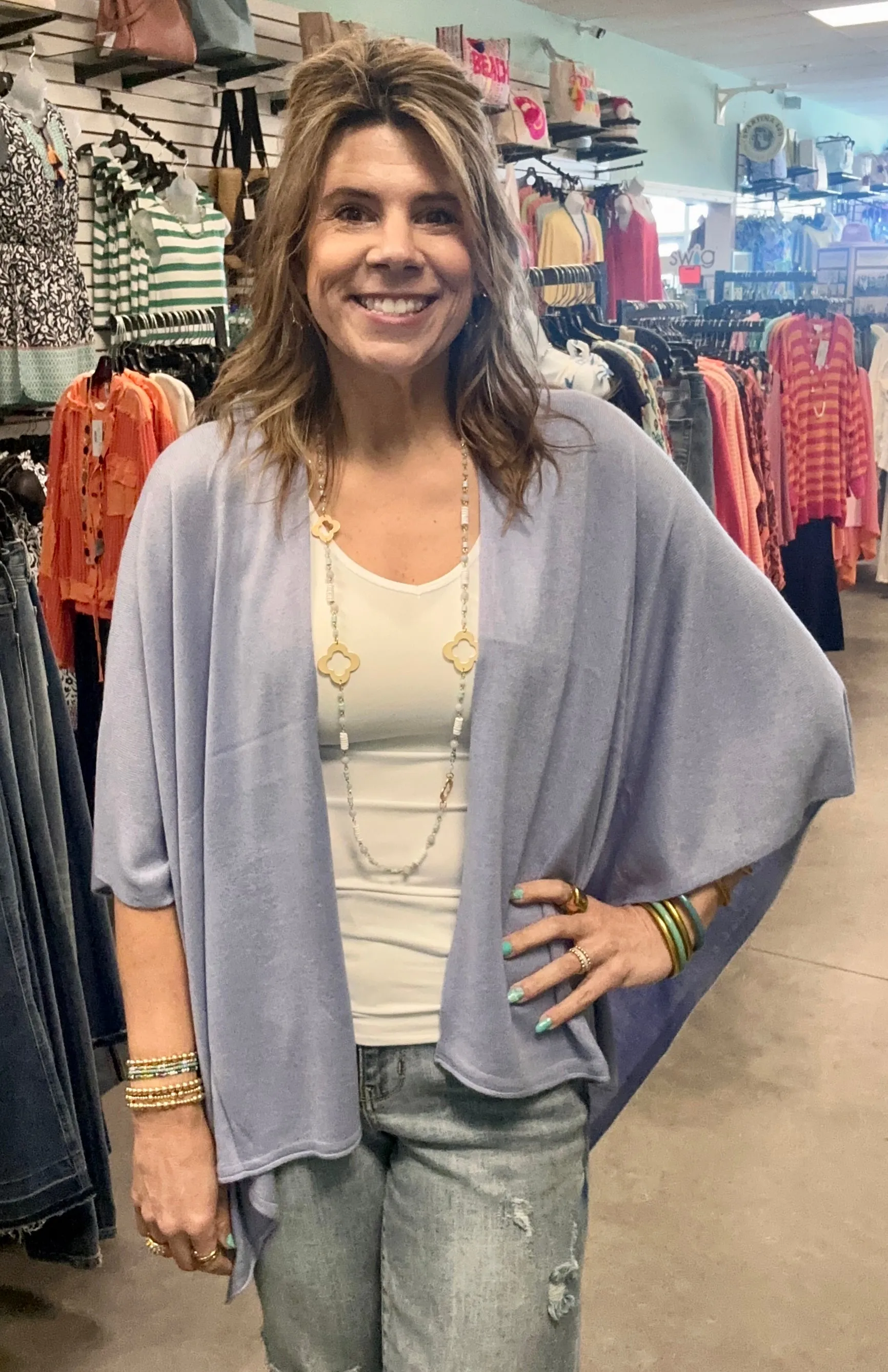 Simply Noelle Bordeaux Cardi Wrap