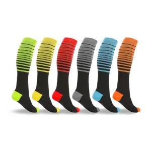 Striped Women Compression Socks