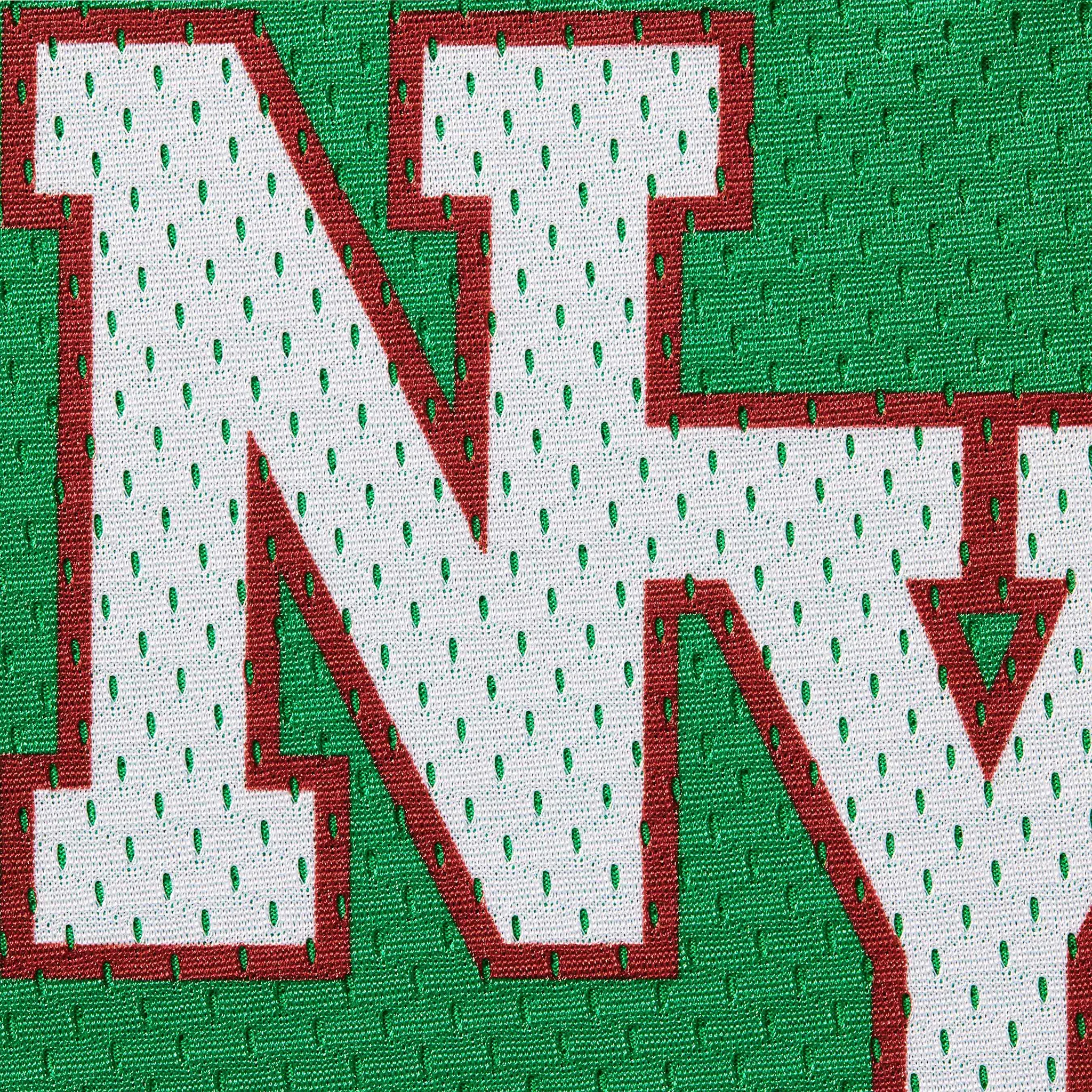 Supreme Big Script Mesh Green Shorts