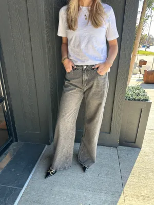 THREAD Wide Leg Denim Pants