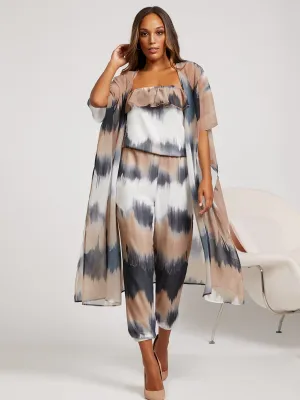 Tie-Dye Long Kimono - Sweet Pea