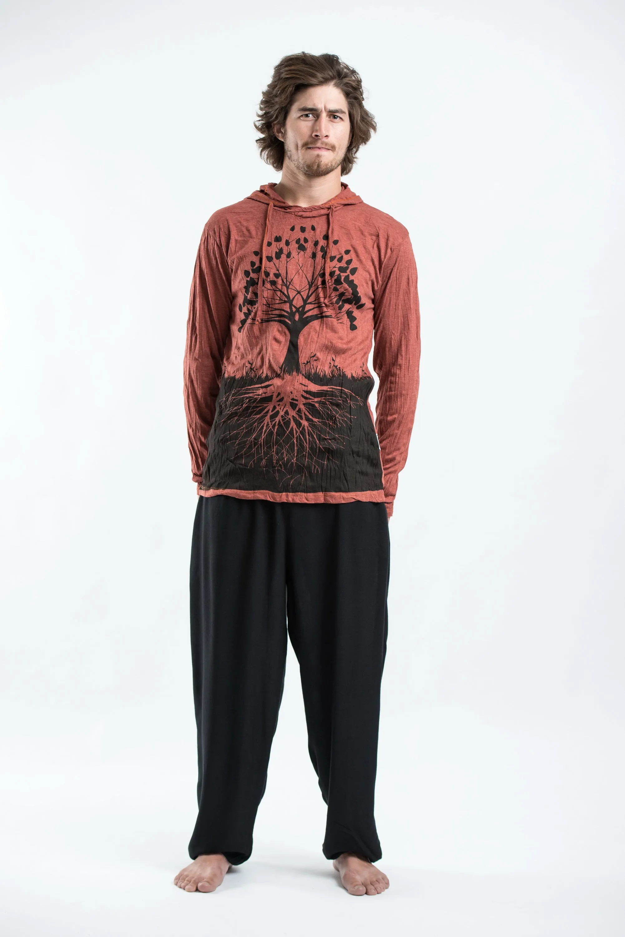 Unisex Tree of Life Hoodie in Brick