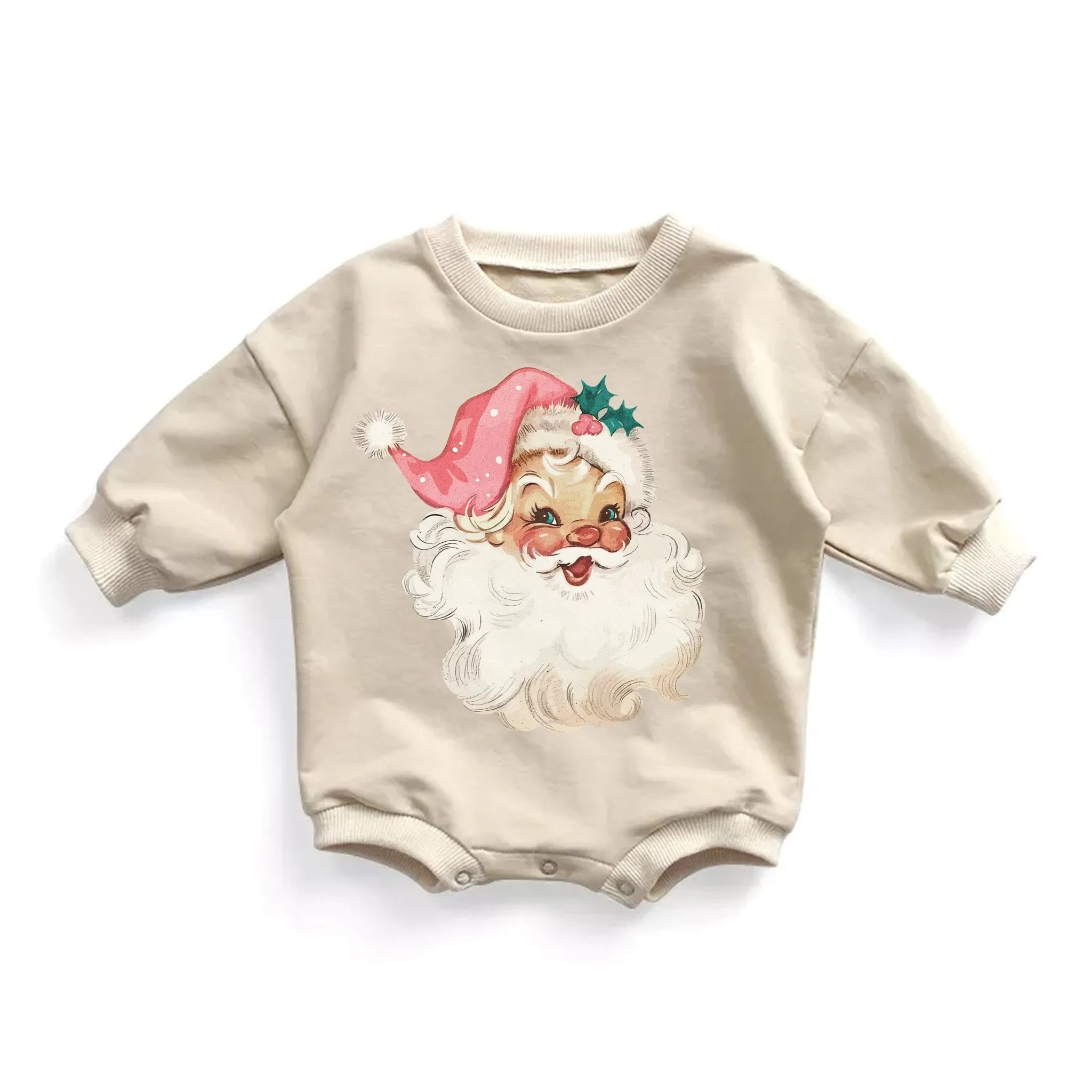 Vintage Santa Baby Romper Women's Sweatshirt