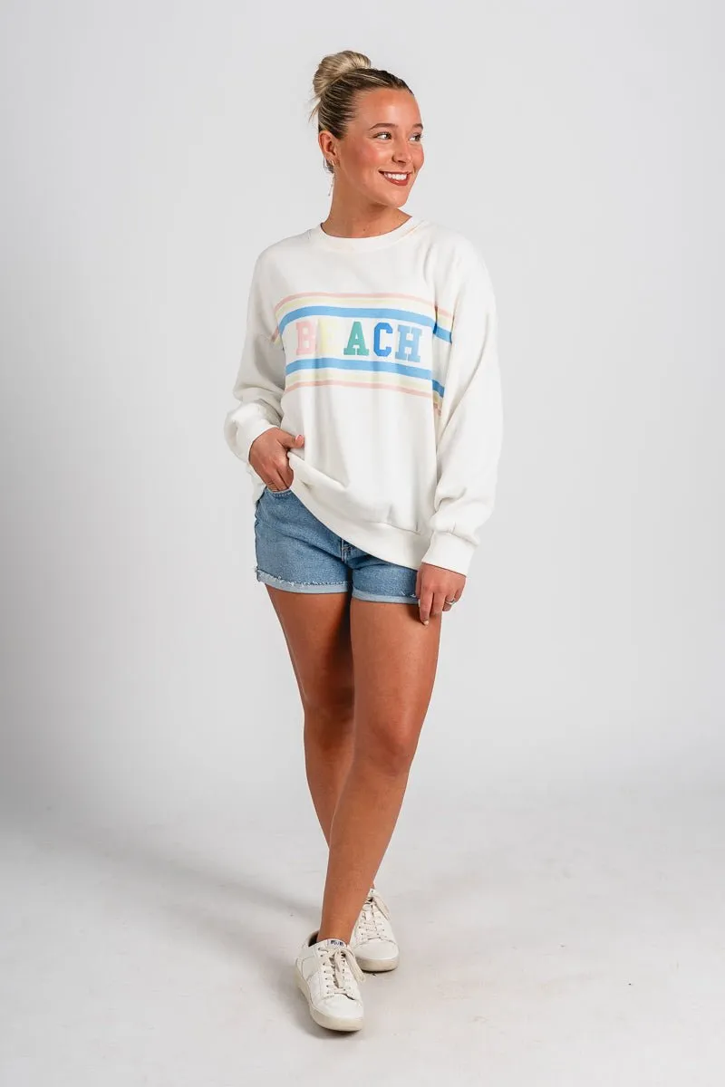 Z Supply Beach sweatshirt vanilla ice