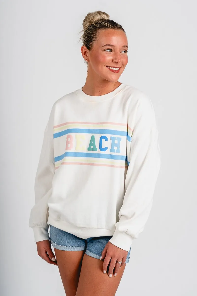 Z Supply Beach sweatshirt vanilla ice